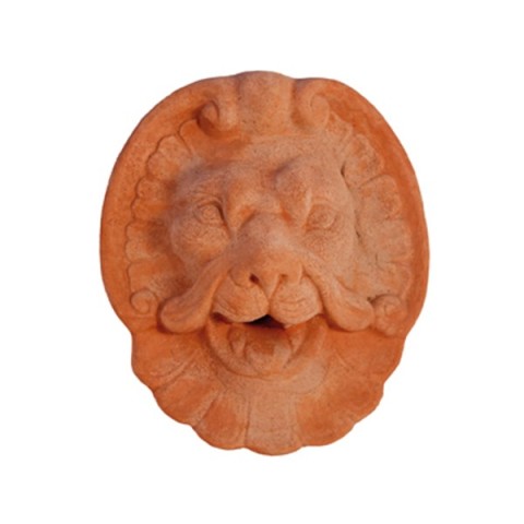 Lion Mask in Terracotta